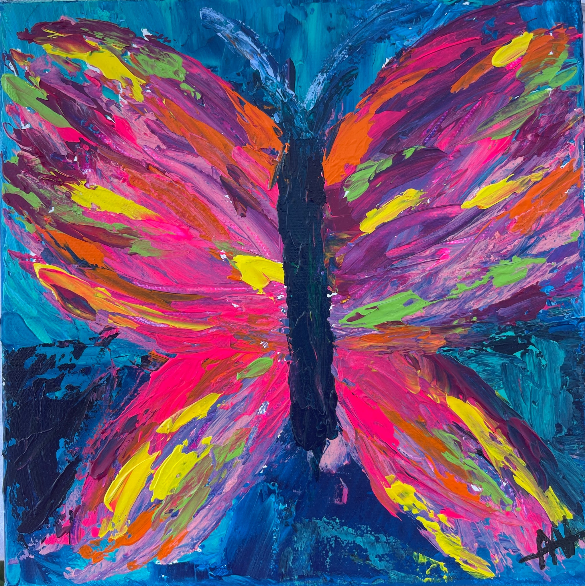 Bold Butterfly 8"x8"