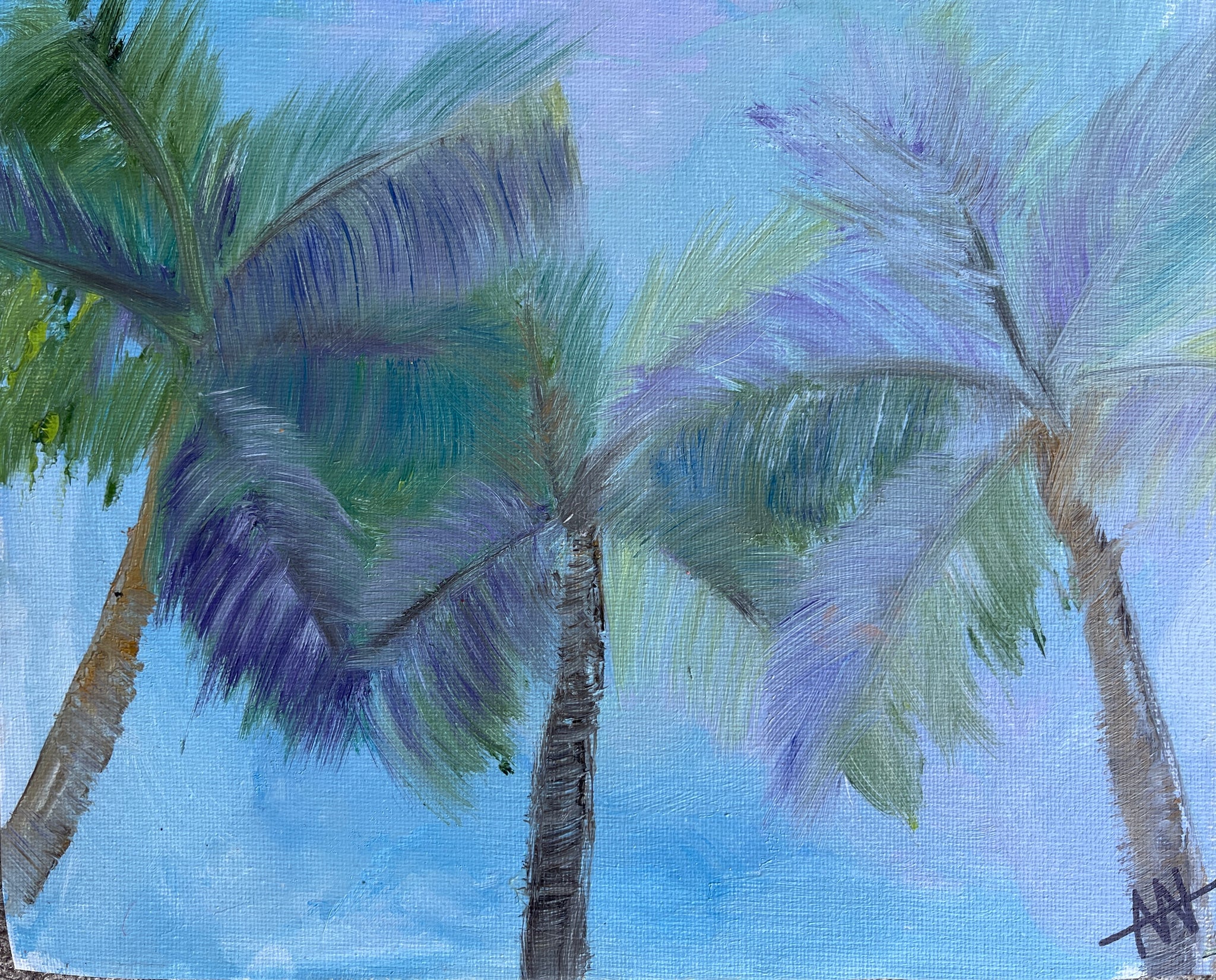 Moody Palms 8”x10”