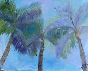 Moody Palms 8”x10”